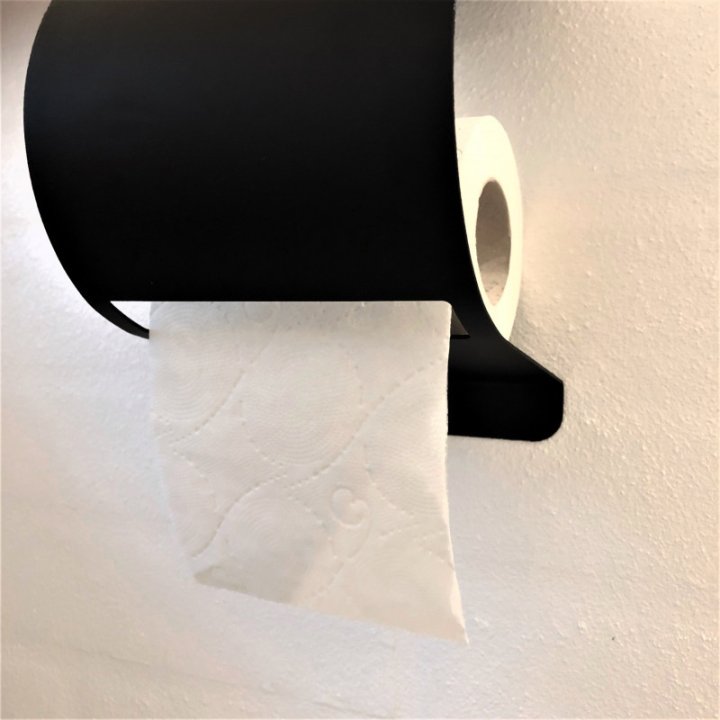 Sort toiletrulleholder tilbud