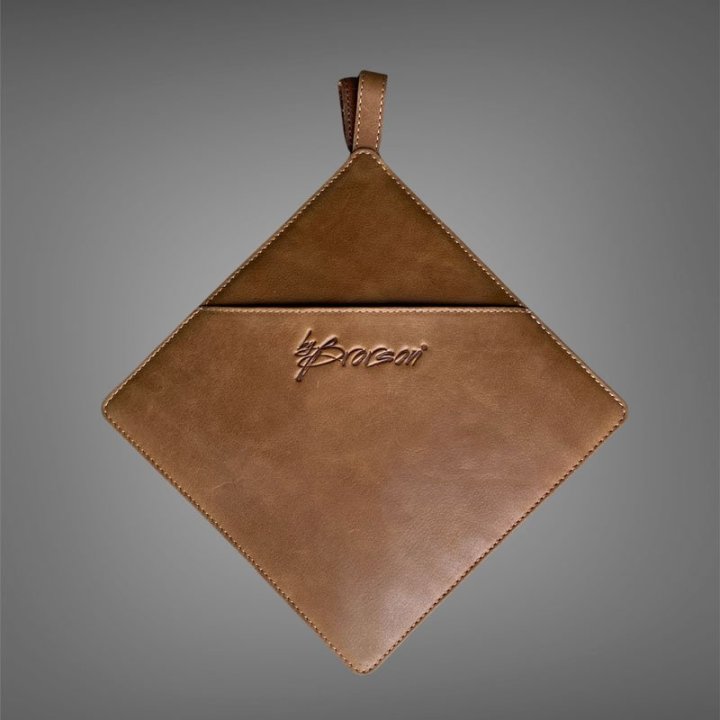 Grydelapper skind cognac
