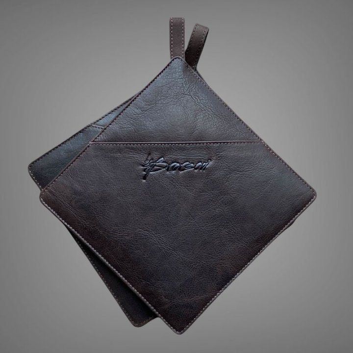 Grydelapper skind brune