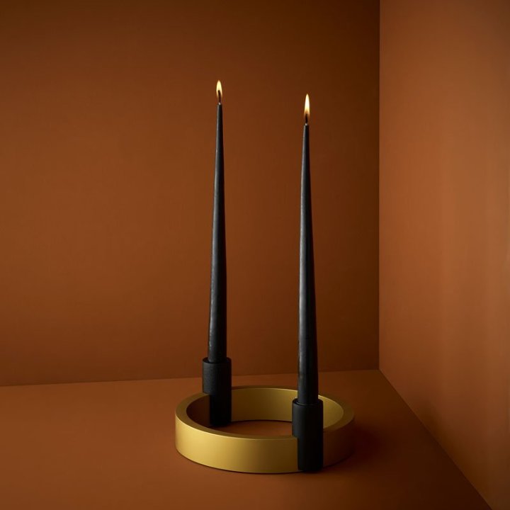 Lysestage og adventsstage guld tilbud