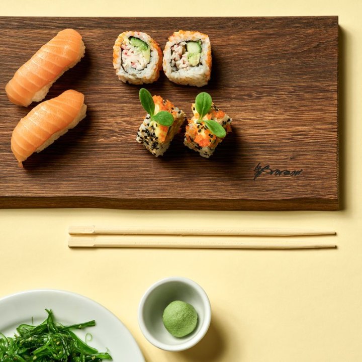 Sushibræt i Bæredygtigt og Røget Eg