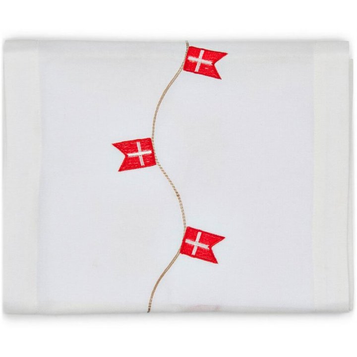 Bordløber med flag til fødselsdagsbordet