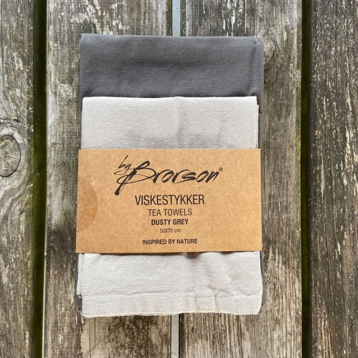 Viskestykker dusty grey fra by Brorson