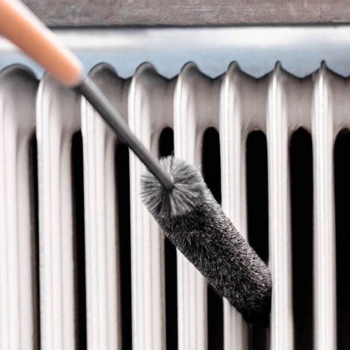Radiatorbørste med ægte hår