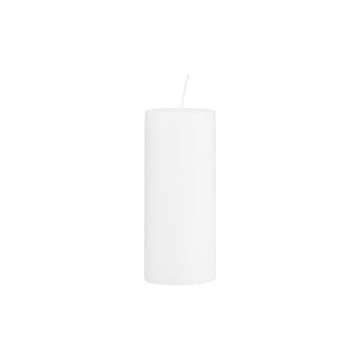 Bloklys hvid Ø 15 cm x højde 15 cm