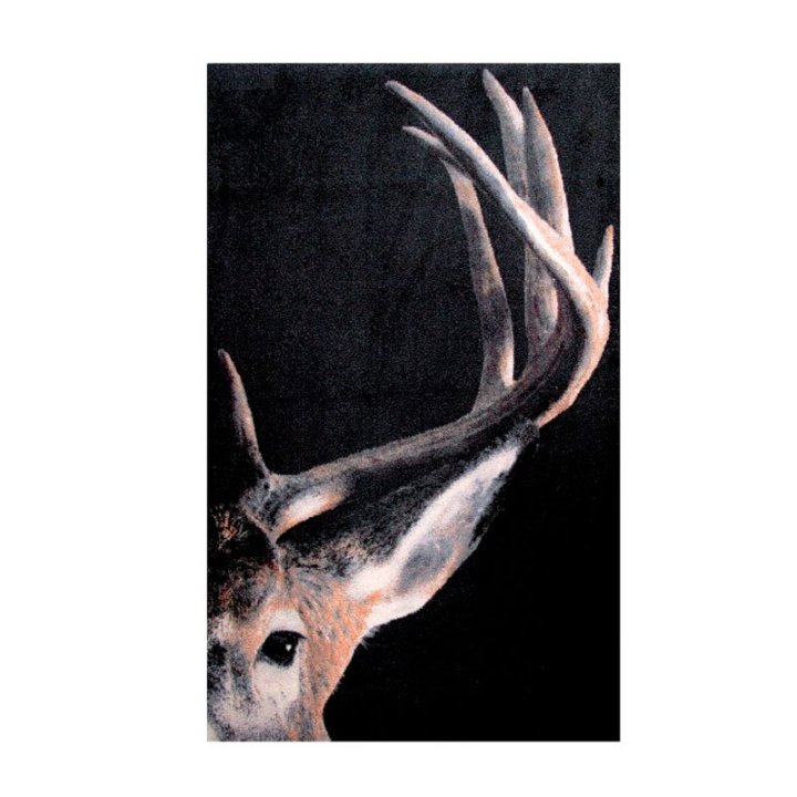 Måtte med kronhjort 85 x 150 cm