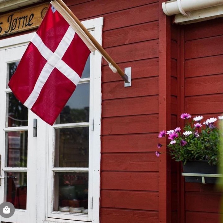 Facadeflag med dannebrog