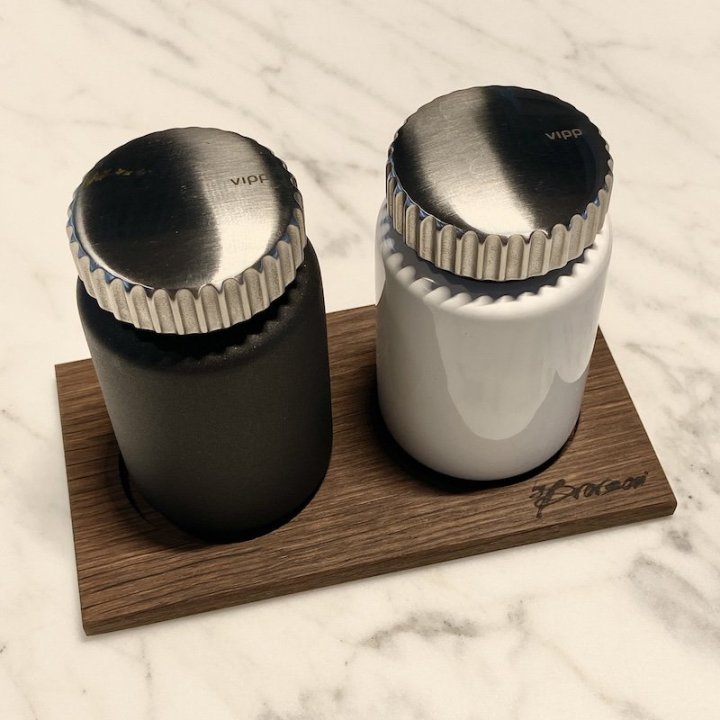 Bakke til salt og peber kværne vipp