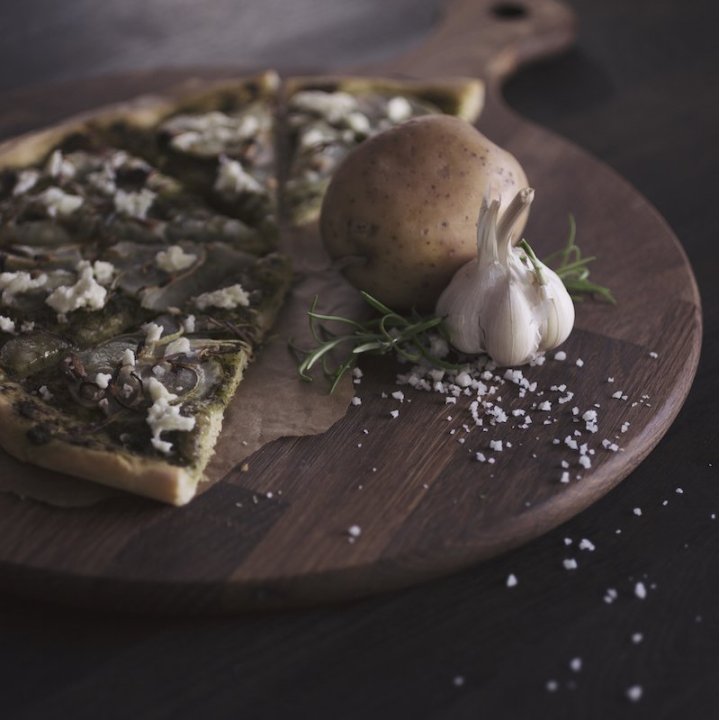 Pizzabræt i røget eg