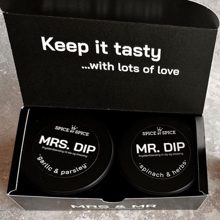 Mrs & Mr Gavepakke med Krydderiblandinger fra Spice by Spice