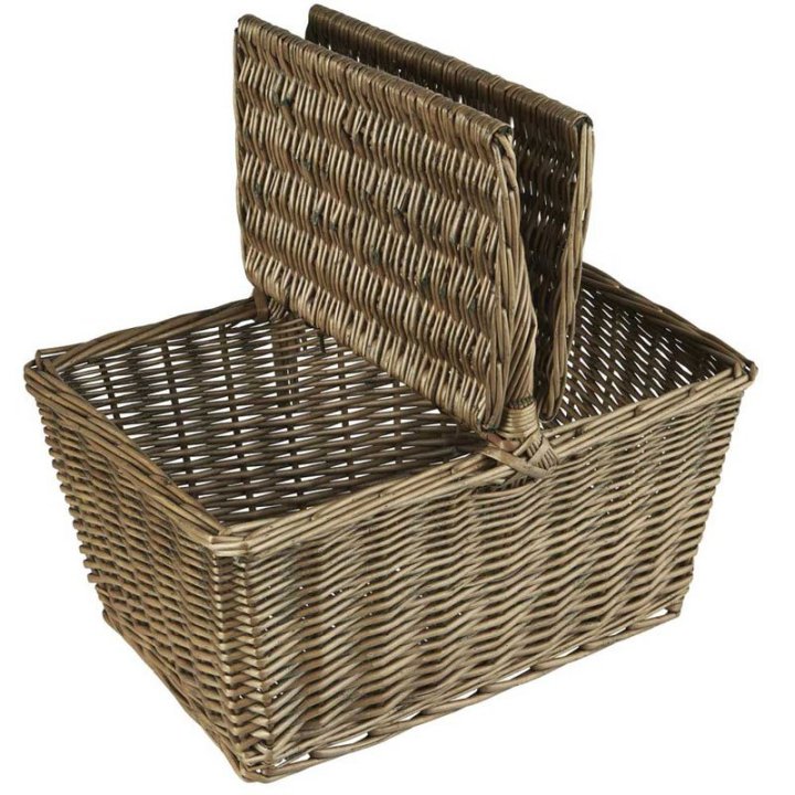 Picnickurv med todelt låg