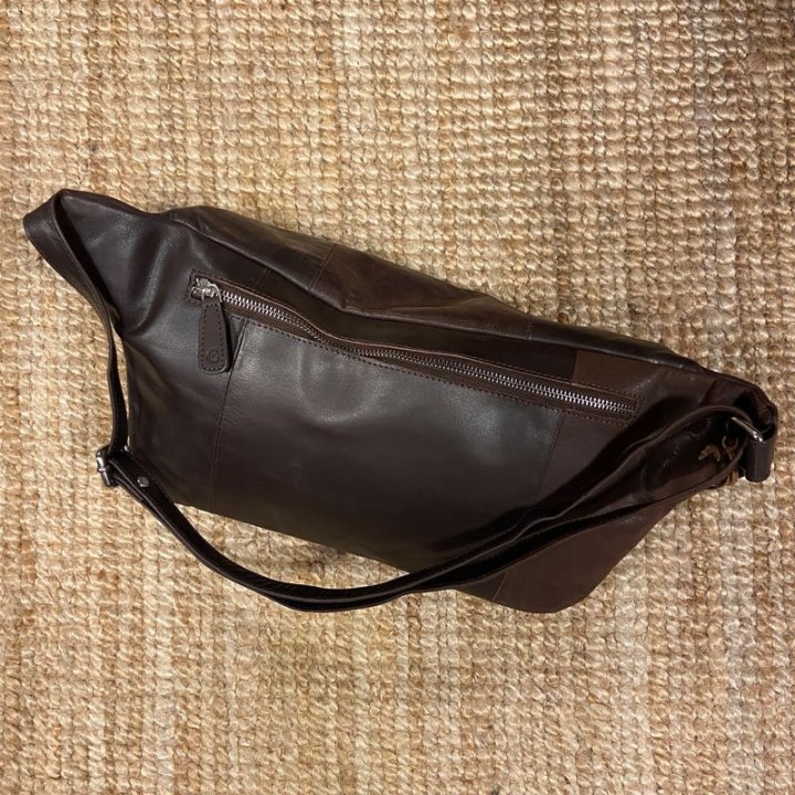 Bumbag brunt læder