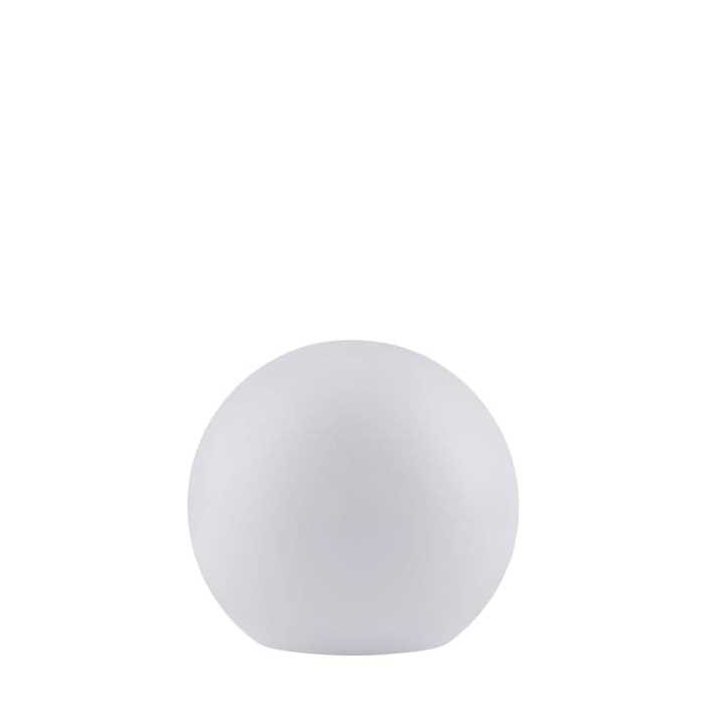 Rund led lampe og solcellelampe med hvidt lys